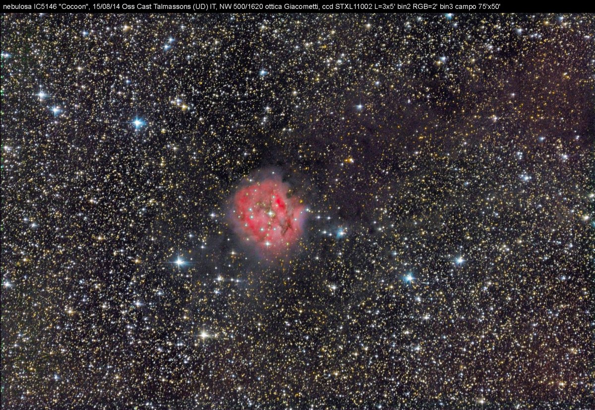 Cocoon Nebula; 413 KB; click on the image to enlarge