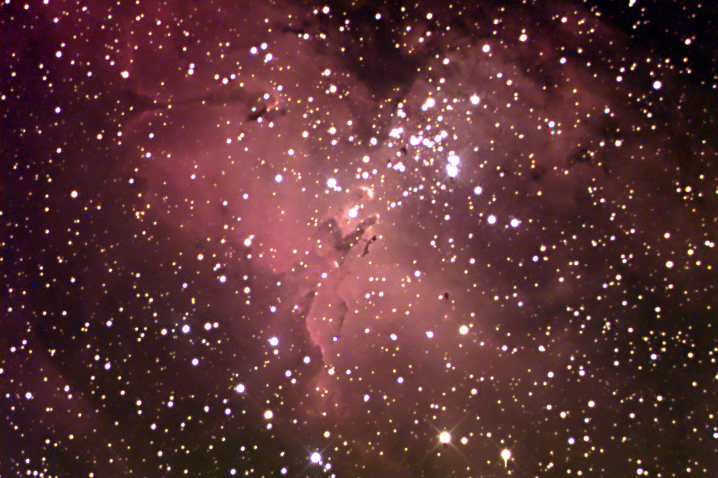 View of Aquila nebula: 249 KB