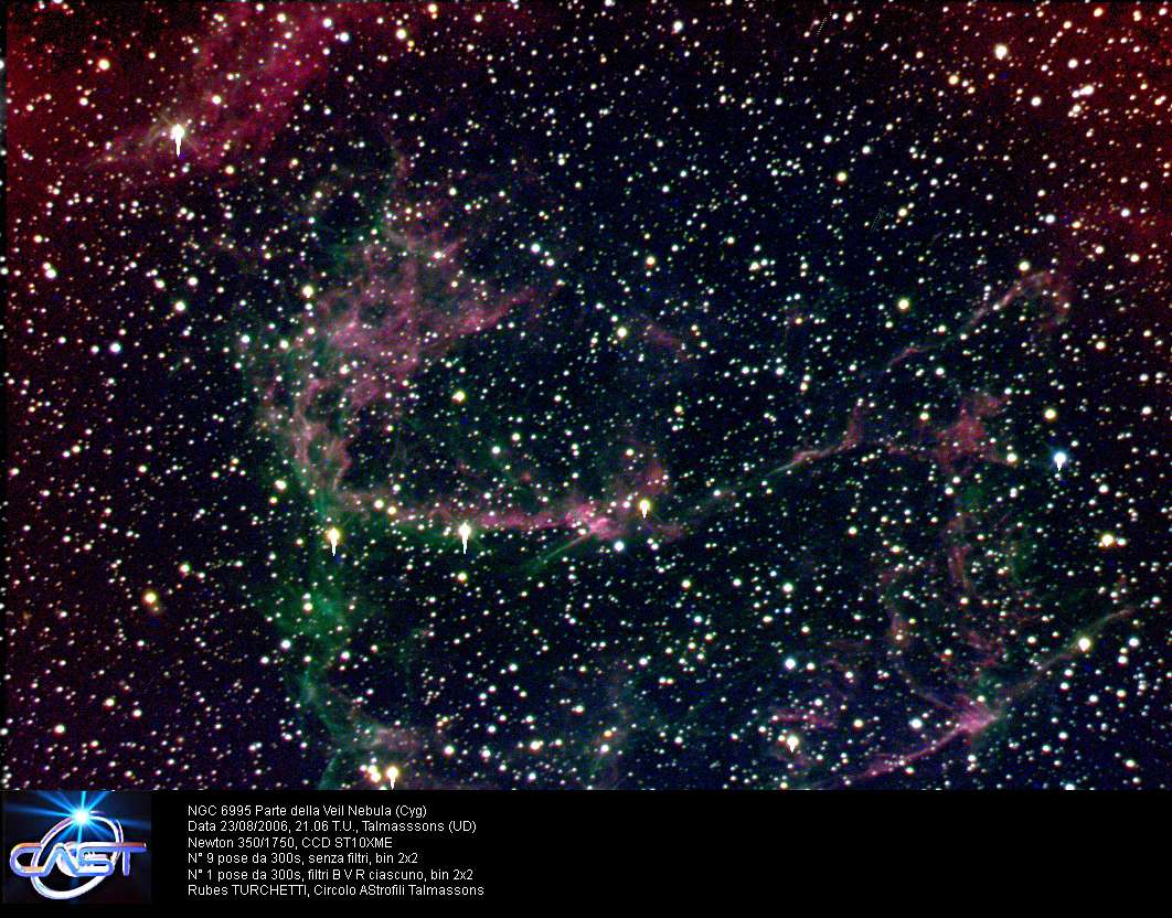 Velo nebula-NGC 6995: 157 KB; click on the image to enlarge