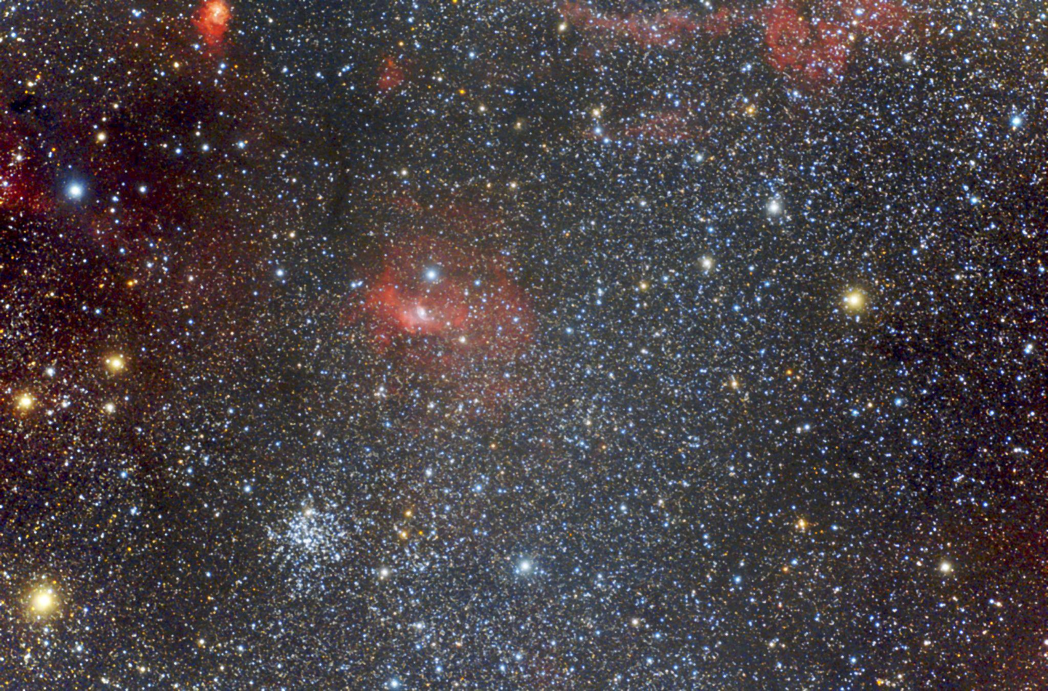 Bubble nebula and its region (NGC 7635): 555 KB