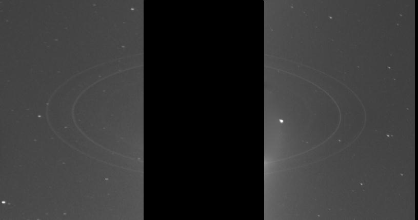 Jupiter's faint Rings. DMI is Flying around the faint Rings of Jupiter..