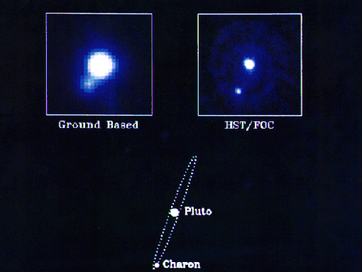 Pluto and Charon: 91 KB; clicca l'immagine per ingrandirla