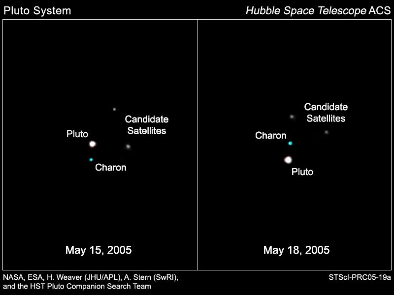 Pluto, Charon and new moon: 63 KB