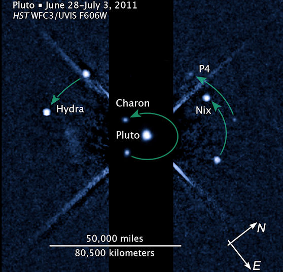 Pluto, Charon and new moons: 67 KB
