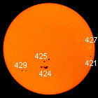 Fotosfera del 7 agosto 2003: 7 kB; linkata del 7 agosto: 122 kB